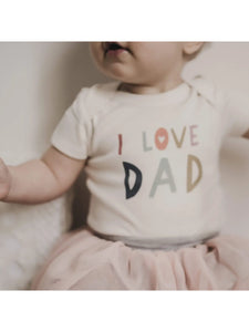 Finn & Emma Graphic Bodysuit - I Love Dad