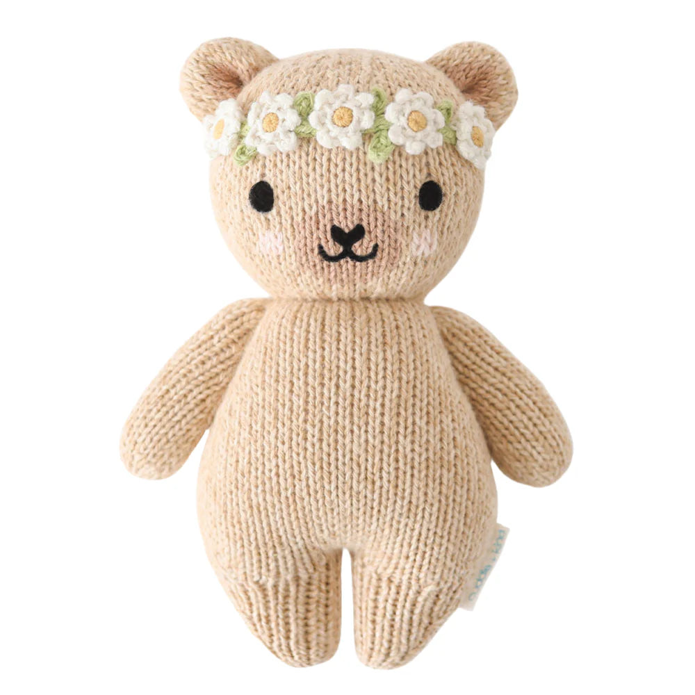 Cuddle + Kind Baby honey bear (ivory floral)