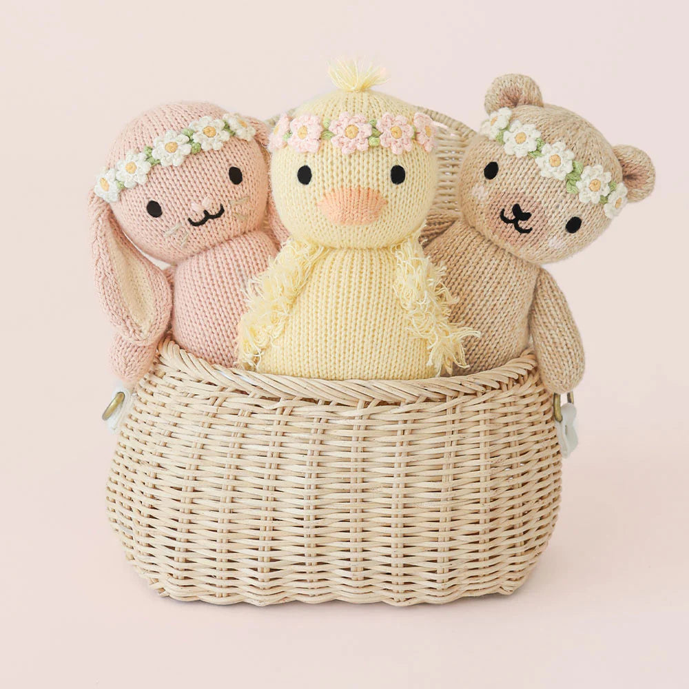 Cuddle + Kind Baby honey bear (ivory floral)