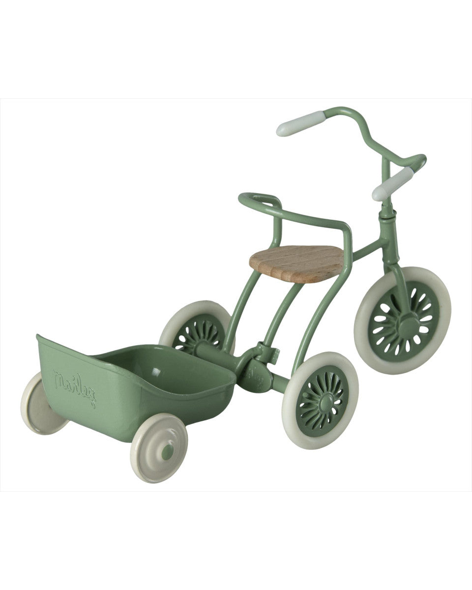 Maileg Tricycle hanger, Mouse - Green