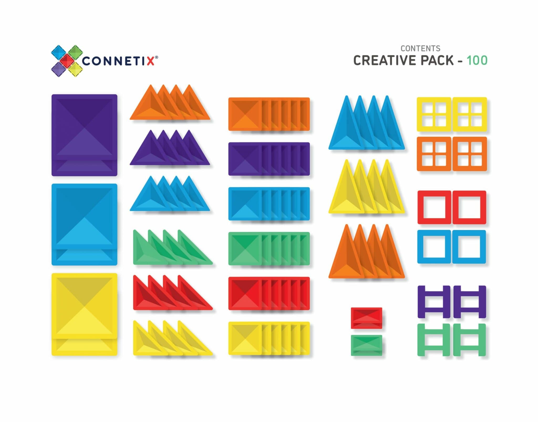 Connetix Tiles 100 Piece Creative Pack