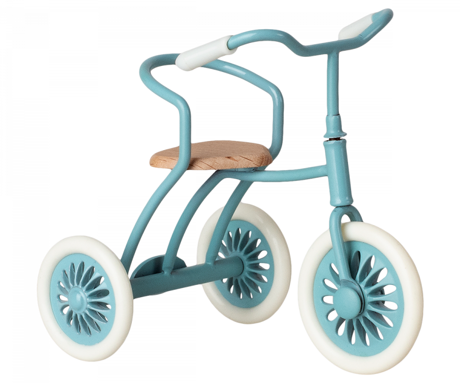 Maileg Abri à tricycle, Mouse - Petrol blue