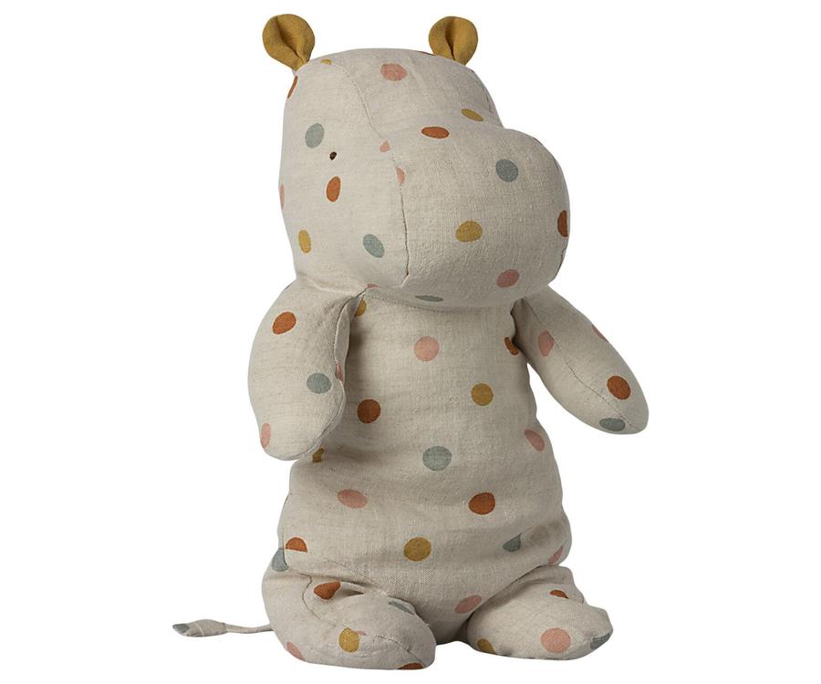 Maileg Safari Friends, Medium hippo - Multi dot