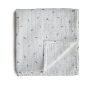 Mushie Muslin Swaddle Blanket Organic Cotton
