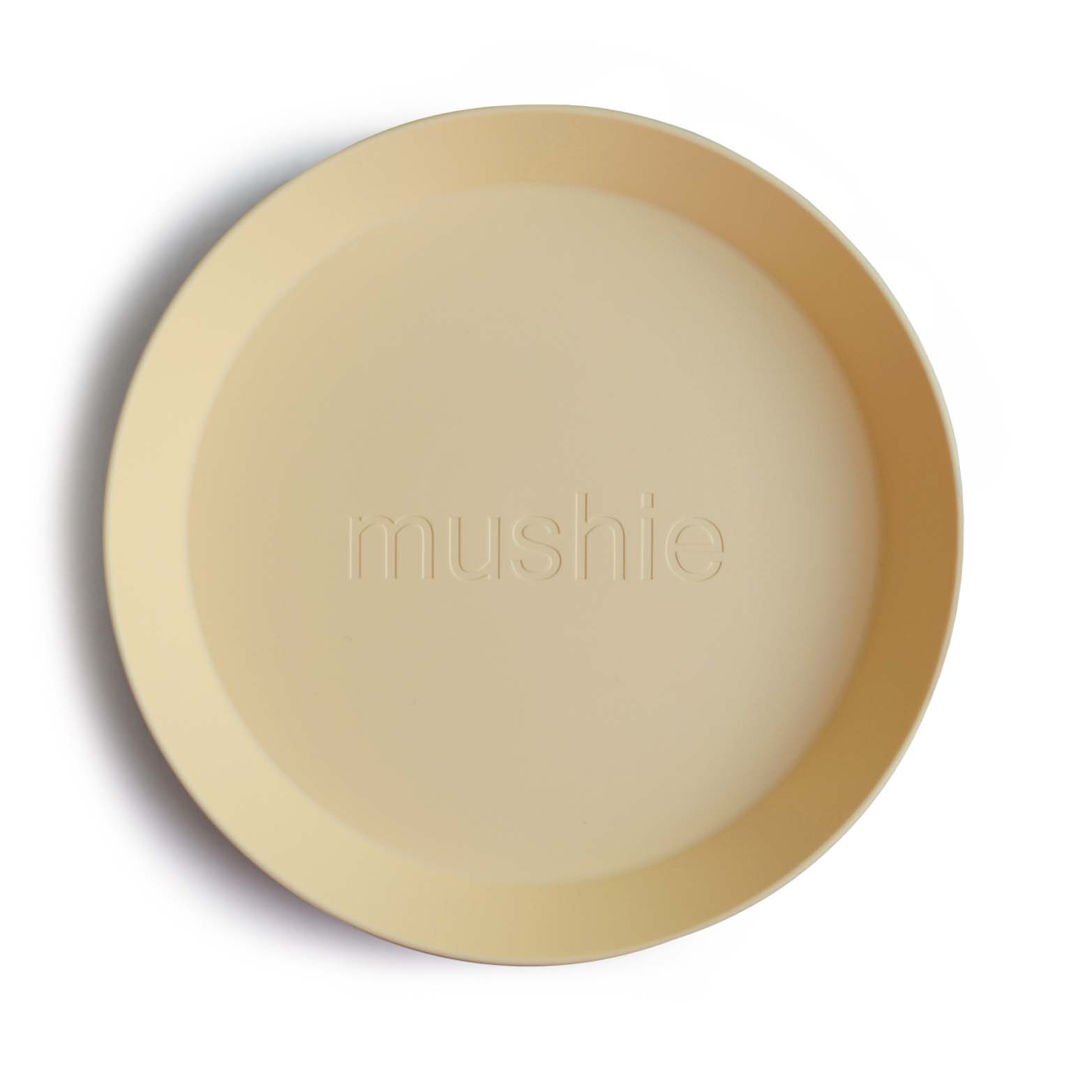 Mushie Round Dinnerware Plates, Set of 2