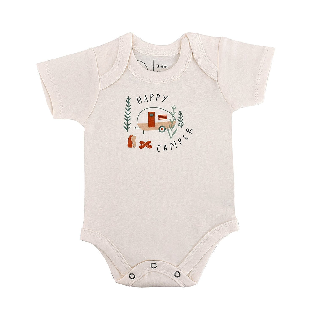 Finn & Emma Graphic Bodysuit (Happy Camper)