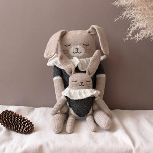 Main Sauvage Bunny Knit Toy - Black Bodysuit