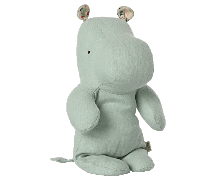 Maileg Safari friends, Small hippo - Light mint