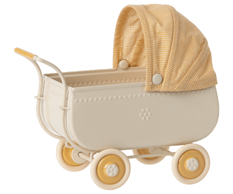 Maileg Pram, Micro - Yellow