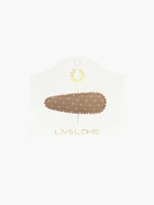 Liv & Loke Ilse Hair Clip - Sand Cross