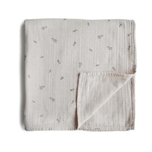 Mushie Muslin Swaddle Blanket Organic Cotton