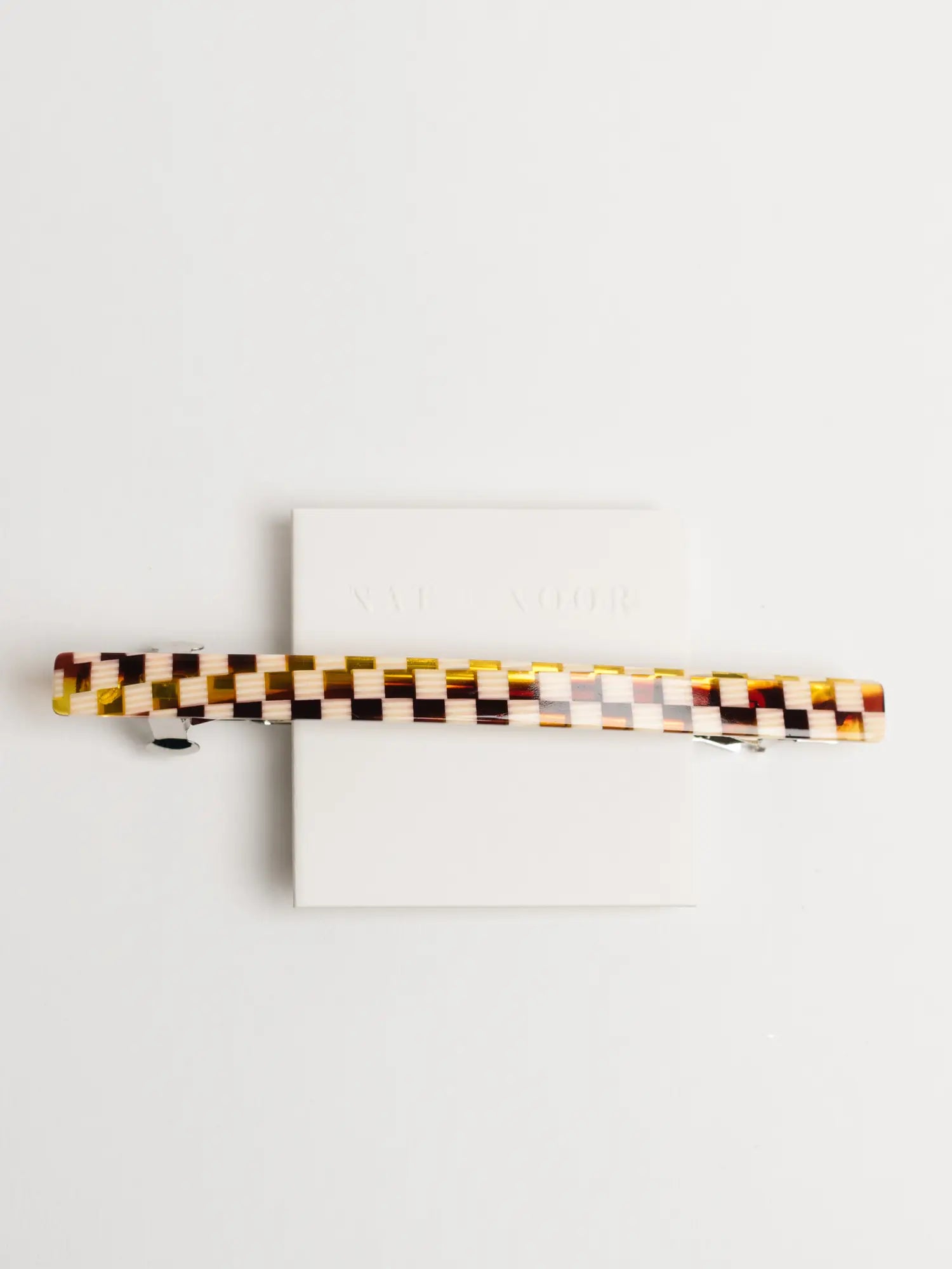 Nat + Noor Lily Barrette In Checkered