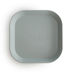 Mushie Square Dinnerware Plates, Set of 2