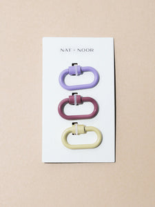 Nat + Noor Mini Lock Keychain Set in Petals
